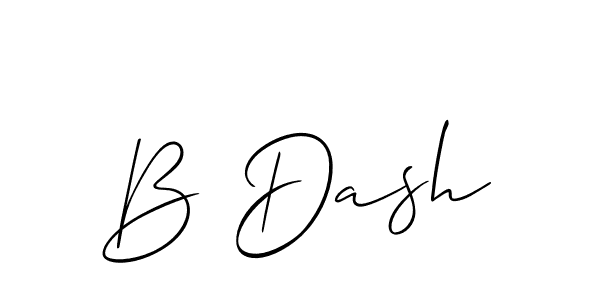 How to make B Dash signature? Allison_Script is a professional autograph style. Create handwritten signature for B Dash name. B Dash signature style 2 images and pictures png