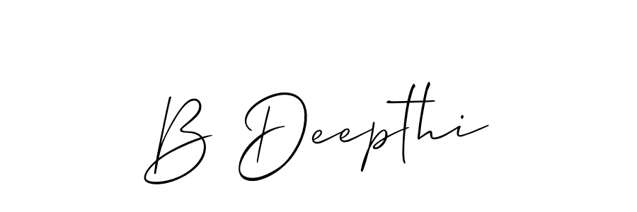 How to Draw B Deepthi signature style? Allison_Script is a latest design signature styles for name B Deepthi. B Deepthi signature style 2 images and pictures png