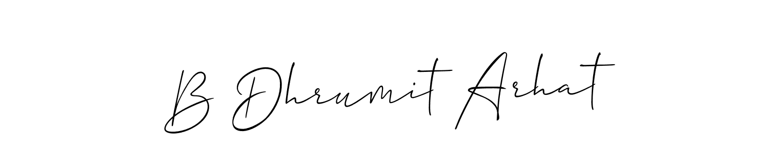 Here are the top 10 professional signature styles for the name B Dhrumit Arhat. These are the best autograph styles you can use for your name. B Dhrumit Arhat signature style 2 images and pictures png