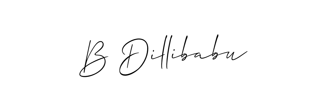 Make a beautiful signature design for name B Dillibabu. Use this online signature maker to create a handwritten signature for free. B Dillibabu signature style 2 images and pictures png