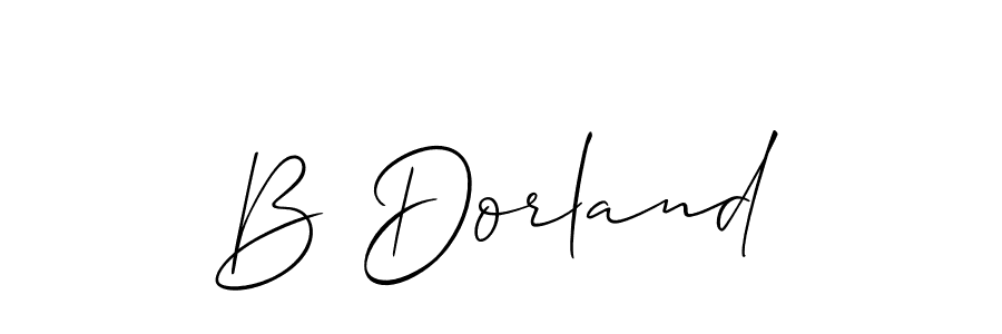 It looks lik you need a new signature style for name B Dorland. Design unique handwritten (Allison_Script) signature with our free signature maker in just a few clicks. B Dorland signature style 2 images and pictures png