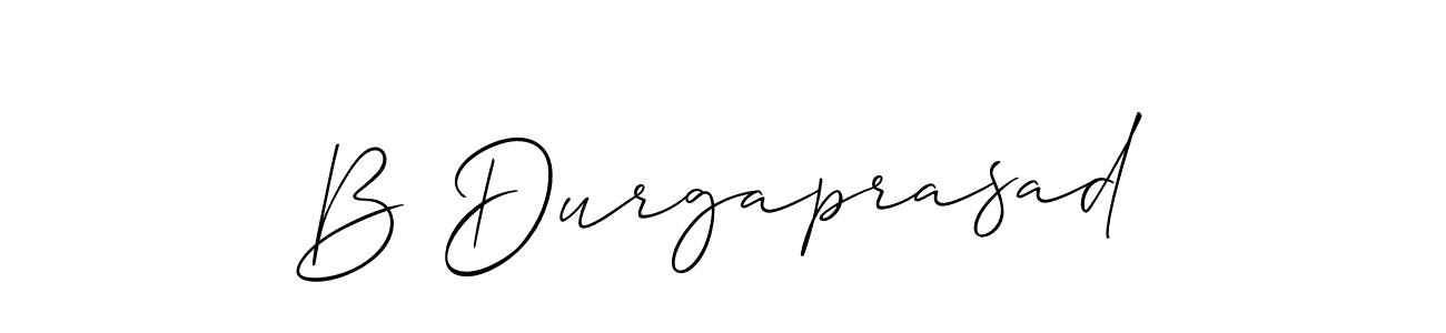 Allison_Script is a professional signature style that is perfect for those who want to add a touch of class to their signature. It is also a great choice for those who want to make their signature more unique. Get B Durgaprasad name to fancy signature for free. B Durgaprasad signature style 2 images and pictures png