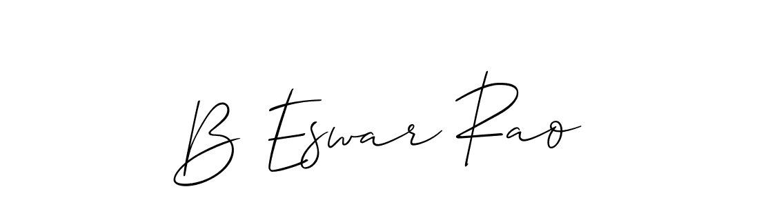 Make a beautiful signature design for name B Eswar Rao. With this signature (Allison_Script) style, you can create a handwritten signature for free. B Eswar Rao signature style 2 images and pictures png