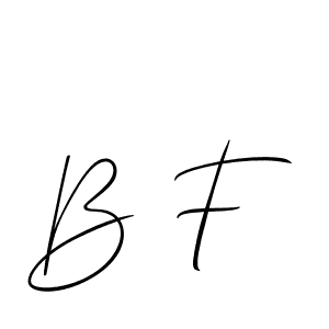 How to make B F name signature. Use Allison_Script style for creating short signs online. This is the latest handwritten sign. B F signature style 2 images and pictures png