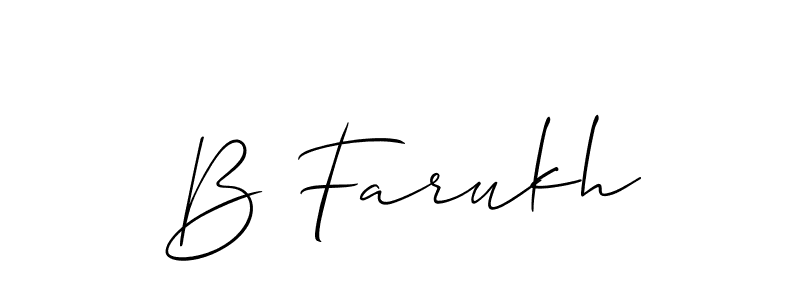 See photos of B Farukh official signature by Spectra . Check more albums & portfolios. Read reviews & check more about Allison_Script font. B Farukh signature style 2 images and pictures png