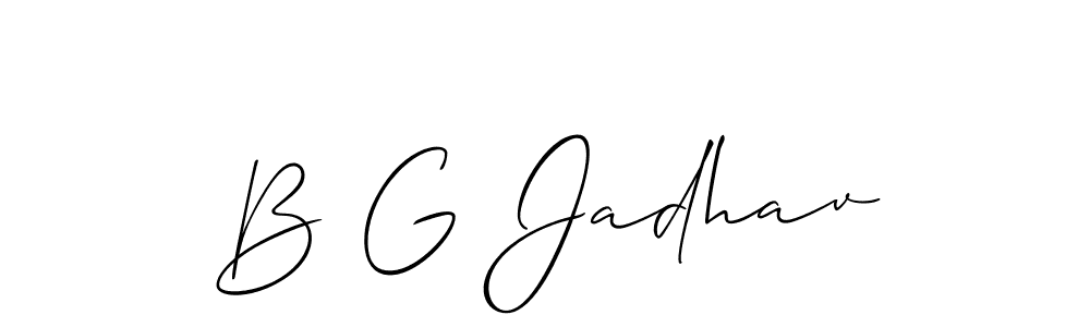 Once you've used our free online signature maker to create your best signature Allison_Script style, it's time to enjoy all of the benefits that B G Jadhav name signing documents. B G Jadhav signature style 2 images and pictures png