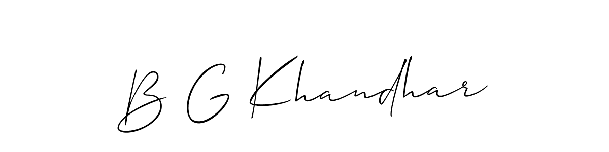 Check out images of Autograph of B G Khandhar name. Actor B G Khandhar Signature Style. Allison_Script is a professional sign style online. B G Khandhar signature style 2 images and pictures png