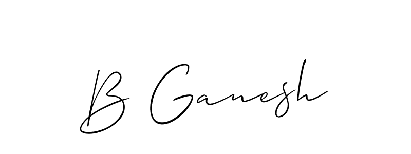 Similarly Allison_Script is the best handwritten signature design. Signature creator online .You can use it as an online autograph creator for name B Ganesh. B Ganesh signature style 2 images and pictures png