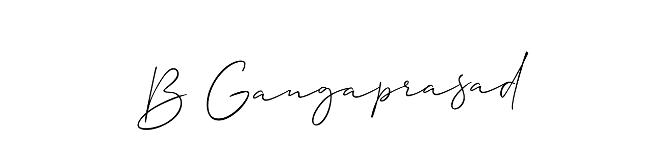 How to make B Gangaprasad signature? Allison_Script is a professional autograph style. Create handwritten signature for B Gangaprasad name. B Gangaprasad signature style 2 images and pictures png