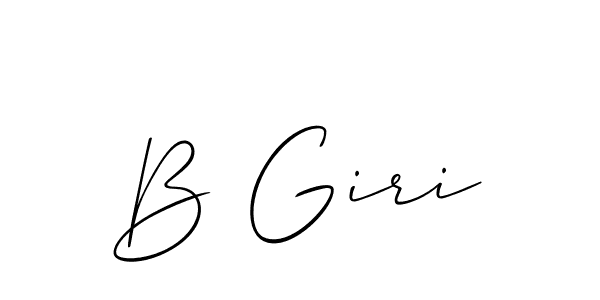 How to Draw B Giri signature style? Allison_Script is a latest design signature styles for name B Giri. B Giri signature style 2 images and pictures png