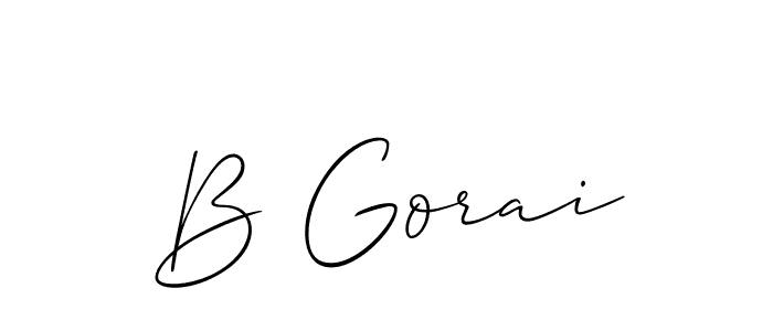 Check out images of Autograph of B Gorai name. Actor B Gorai Signature Style. Allison_Script is a professional sign style online. B Gorai signature style 2 images and pictures png