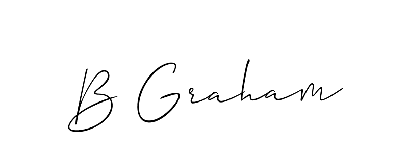 It looks lik you need a new signature style for name B Graham. Design unique handwritten (Allison_Script) signature with our free signature maker in just a few clicks. B Graham signature style 2 images and pictures png