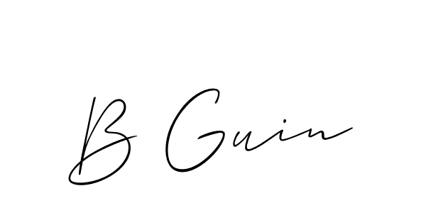 Make a beautiful signature design for name B Guin. Use this online signature maker to create a handwritten signature for free. B Guin signature style 2 images and pictures png