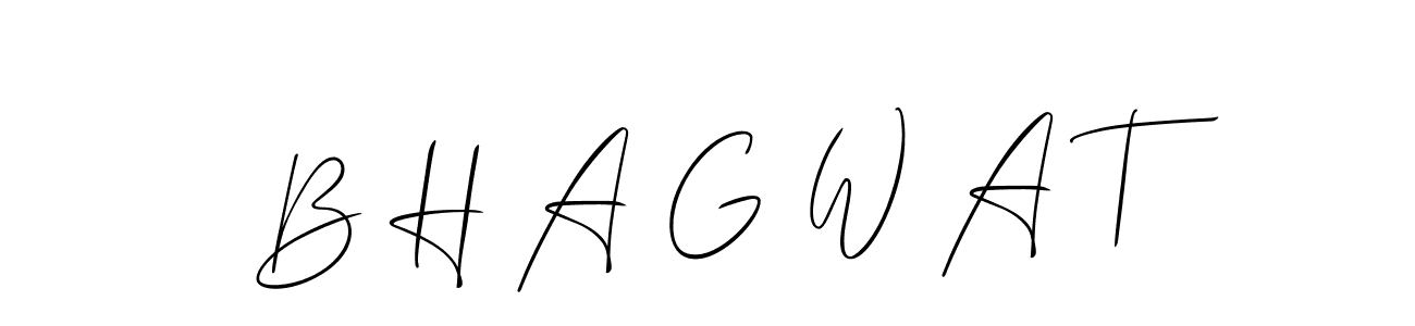 Make a short B H A G W A T signature style. Manage your documents anywhere anytime using Allison_Script. Create and add eSignatures, submit forms, share and send files easily. B H A G W A T signature style 2 images and pictures png