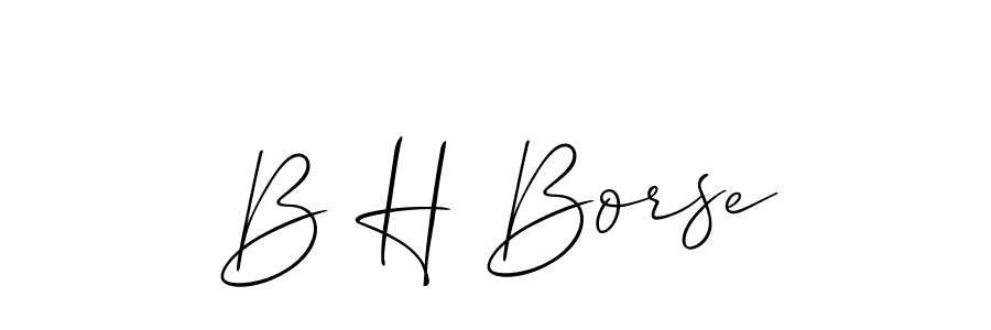 Also You can easily find your signature by using the search form. We will create B H Borse name handwritten signature images for you free of cost using Allison_Script sign style. B H Borse signature style 2 images and pictures png