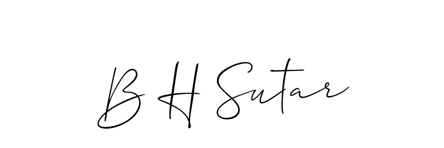 This is the best signature style for the B H Sutar name. Also you like these signature font (Allison_Script). Mix name signature. B H Sutar signature style 2 images and pictures png