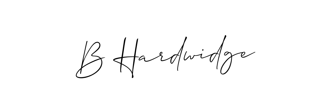 Best and Professional Signature Style for B Hardwidge. Allison_Script Best Signature Style Collection. B Hardwidge signature style 2 images and pictures png