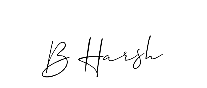 if you are searching for the best signature style for your name B Harsh. so please give up your signature search. here we have designed multiple signature styles  using Allison_Script. B Harsh signature style 2 images and pictures png