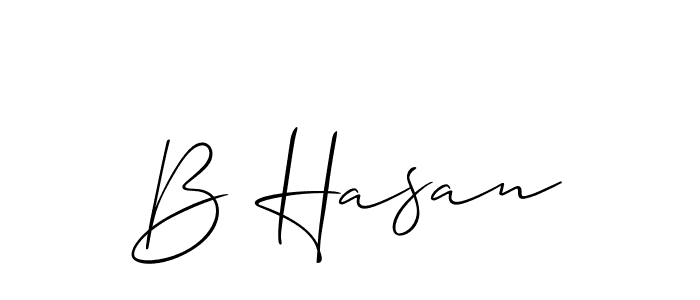 This is the best signature style for the B Hasan name. Also you like these signature font (Allison_Script). Mix name signature. B Hasan signature style 2 images and pictures png