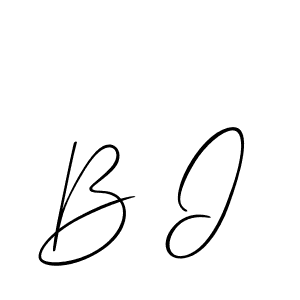 You should practise on your own different ways (Allison_Script) to write your name (B I) in signature. don't let someone else do it for you. B I signature style 2 images and pictures png