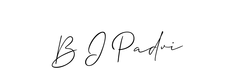 It looks lik you need a new signature style for name B I Padvi. Design unique handwritten (Allison_Script) signature with our free signature maker in just a few clicks. B I Padvi signature style 2 images and pictures png