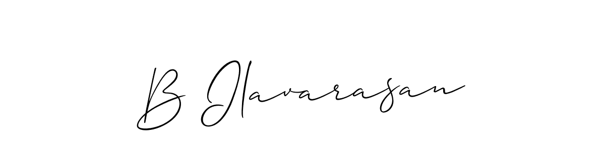 How to Draw B Ilavarasan signature style? Allison_Script is a latest design signature styles for name B Ilavarasan. B Ilavarasan signature style 2 images and pictures png