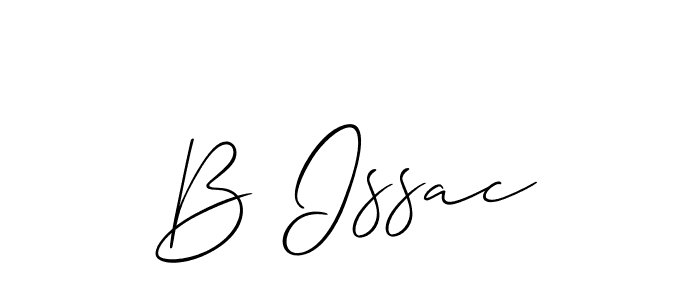 Similarly Allison_Script is the best handwritten signature design. Signature creator online .You can use it as an online autograph creator for name B Issac. B Issac signature style 2 images and pictures png