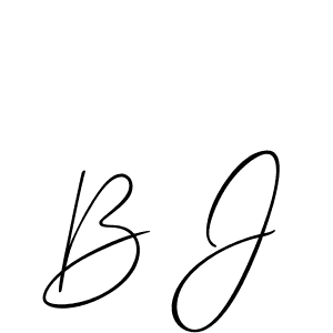 Similarly Allison_Script is the best handwritten signature design. Signature creator online .You can use it as an online autograph creator for name B J. B J signature style 2 images and pictures png