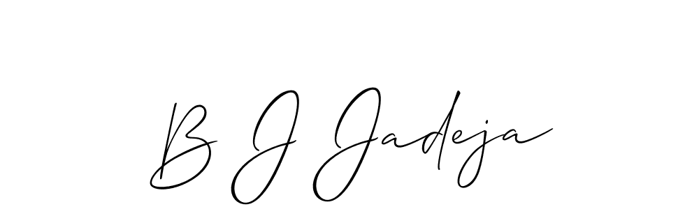 Similarly Allison_Script is the best handwritten signature design. Signature creator online .You can use it as an online autograph creator for name B J Jadeja. B J Jadeja signature style 2 images and pictures png
