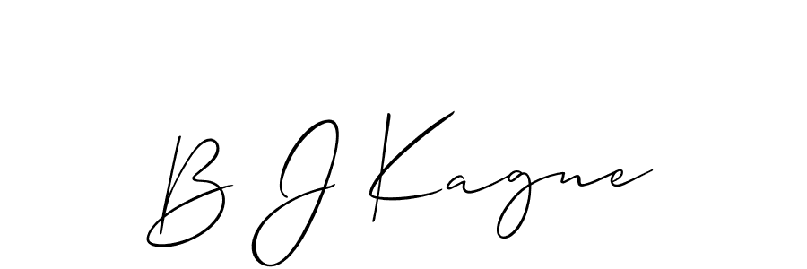 Also You can easily find your signature by using the search form. We will create B J Kagne name handwritten signature images for you free of cost using Allison_Script sign style. B J Kagne signature style 2 images and pictures png