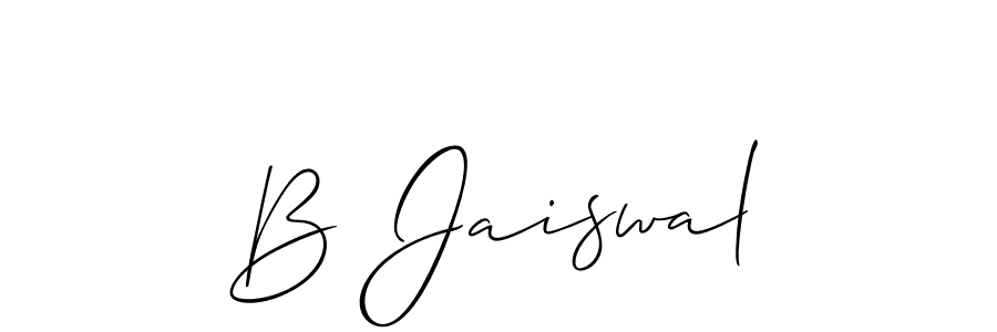 You can use this online signature creator to create a handwritten signature for the name B Jaiswal. This is the best online autograph maker. B Jaiswal signature style 2 images and pictures png