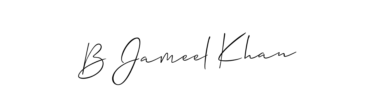 Once you've used our free online signature maker to create your best signature Allison_Script style, it's time to enjoy all of the benefits that B Jameel Khan name signing documents. B Jameel Khan signature style 2 images and pictures png