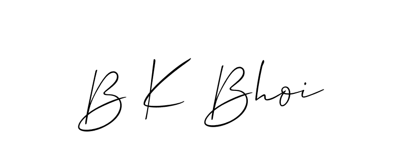 It looks lik you need a new signature style for name B K Bhoi. Design unique handwritten (Allison_Script) signature with our free signature maker in just a few clicks. B K Bhoi signature style 2 images and pictures png
