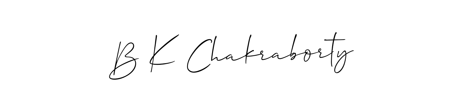 Once you've used our free online signature maker to create your best signature Allison_Script style, it's time to enjoy all of the benefits that B K Chakraborty name signing documents. B K Chakraborty signature style 2 images and pictures png