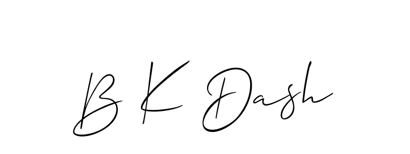 You can use this online signature creator to create a handwritten signature for the name B K Dash. This is the best online autograph maker. B K Dash signature style 2 images and pictures png