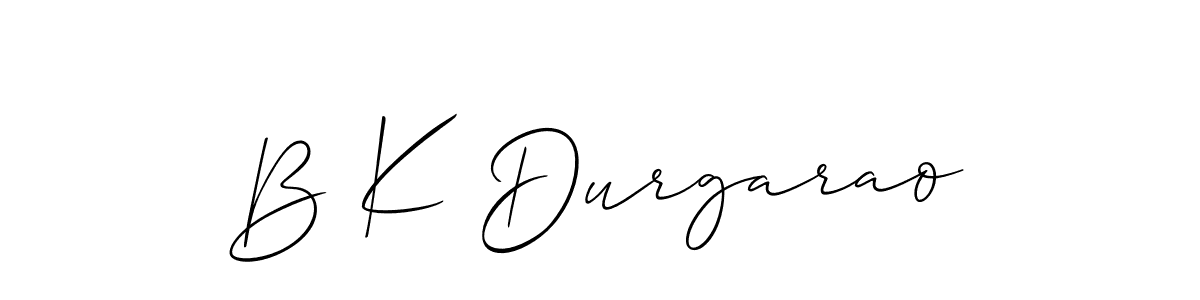 Make a beautiful signature design for name B K Durgarao. Use this online signature maker to create a handwritten signature for free. B K Durgarao signature style 2 images and pictures png