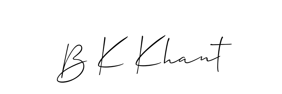 Check out images of Autograph of B K Khant name. Actor B K Khant Signature Style. Allison_Script is a professional sign style online. B K Khant signature style 2 images and pictures png