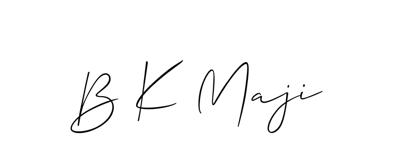 Best and Professional Signature Style for B K Maji. Allison_Script Best Signature Style Collection. B K Maji signature style 2 images and pictures png