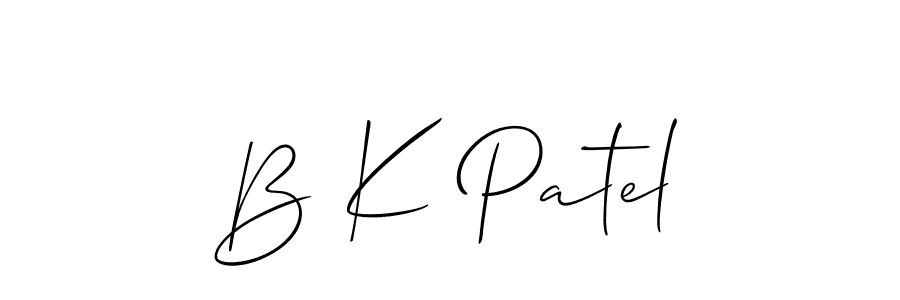 Make a short B K Patel signature style. Manage your documents anywhere anytime using Allison_Script. Create and add eSignatures, submit forms, share and send files easily. B K Patel signature style 2 images and pictures png