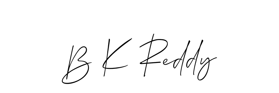 B K Reddy stylish signature style. Best Handwritten Sign (Allison_Script) for my name. Handwritten Signature Collection Ideas for my name B K Reddy. B K Reddy signature style 2 images and pictures png