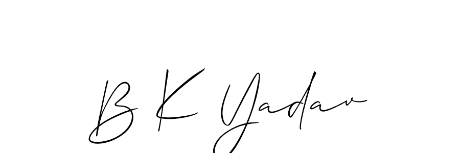 Best and Professional Signature Style for B K Yadav. Allison_Script Best Signature Style Collection. B K Yadav signature style 2 images and pictures png