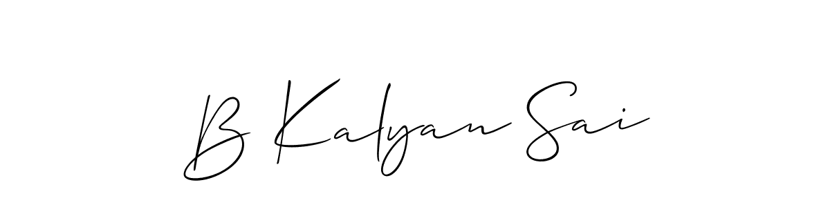 Once you've used our free online signature maker to create your best signature Allison_Script style, it's time to enjoy all of the benefits that B Kalyan Sai name signing documents. B Kalyan Sai signature style 2 images and pictures png