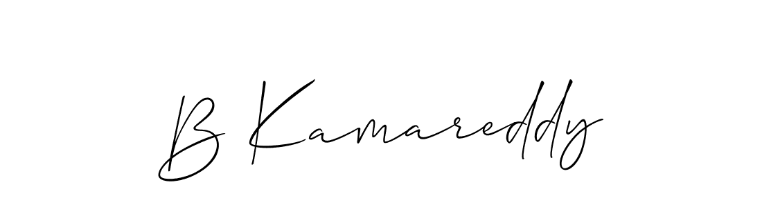 How to Draw B Kamareddy signature style? Allison_Script is a latest design signature styles for name B Kamareddy. B Kamareddy signature style 2 images and pictures png