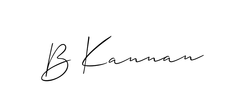 Make a beautiful signature design for name B Kannan. Use this online signature maker to create a handwritten signature for free. B Kannan signature style 2 images and pictures png