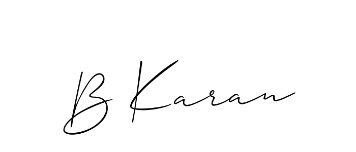 Check out images of Autograph of B Karan name. Actor B Karan Signature Style. Allison_Script is a professional sign style online. B Karan signature style 2 images and pictures png