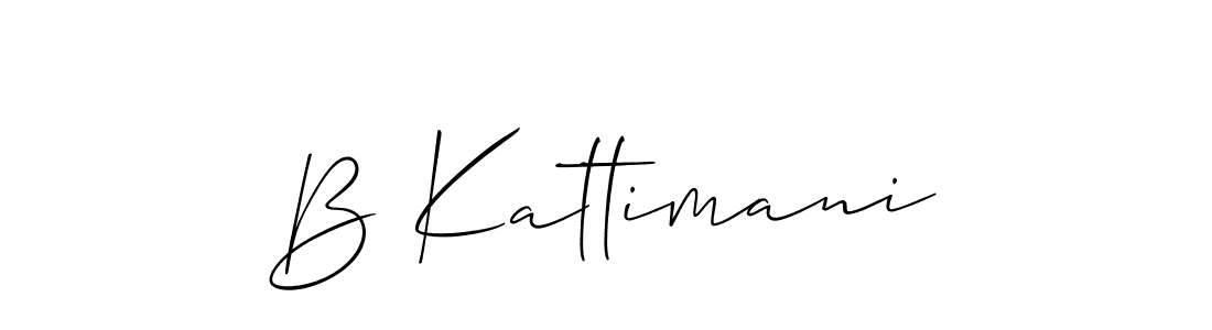 if you are searching for the best signature style for your name B Kattimani. so please give up your signature search. here we have designed multiple signature styles  using Allison_Script. B Kattimani signature style 2 images and pictures png