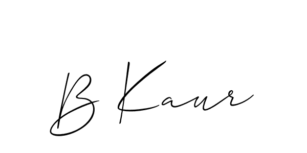 Make a short B Kaur signature style. Manage your documents anywhere anytime using Allison_Script. Create and add eSignatures, submit forms, share and send files easily. B Kaur signature style 2 images and pictures png