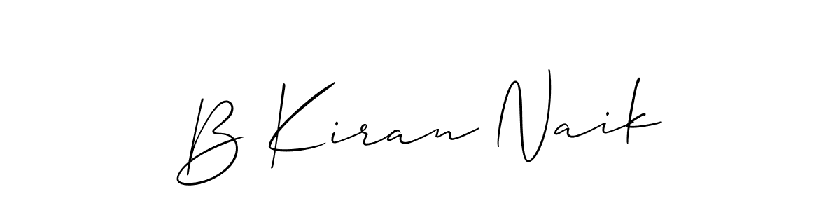 You can use this online signature creator to create a handwritten signature for the name B Kiran Naik. This is the best online autograph maker. B Kiran Naik signature style 2 images and pictures png