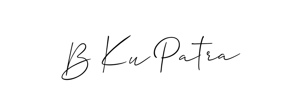 How to make B Ku Patra signature? Allison_Script is a professional autograph style. Create handwritten signature for B Ku Patra name. B Ku Patra signature style 2 images and pictures png