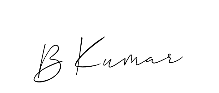 Once you've used our free online signature maker to create your best signature Allison_Script style, it's time to enjoy all of the benefits that B Kumar name signing documents. B Kumar signature style 2 images and pictures png